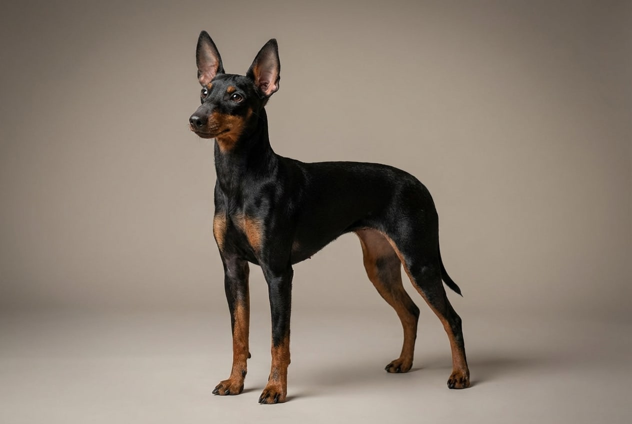 Terrier Anglais Nain (Noir et Feu)