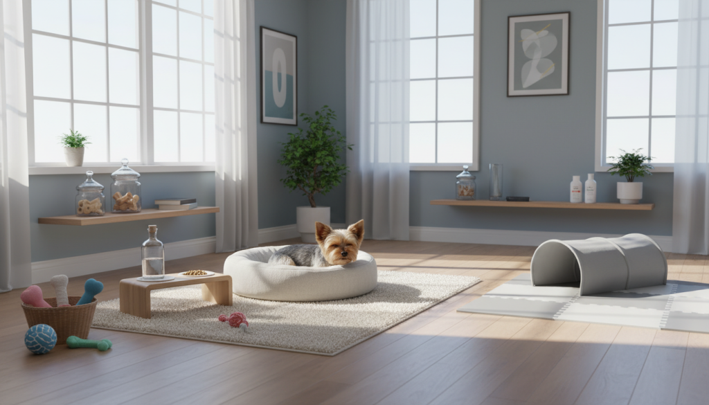 découvrez nos conseils pratiques pour aménager un grand espace adapté et sécurisant pour votre yorkshire, afin qu'il s'y sente à l'aise et heureux.