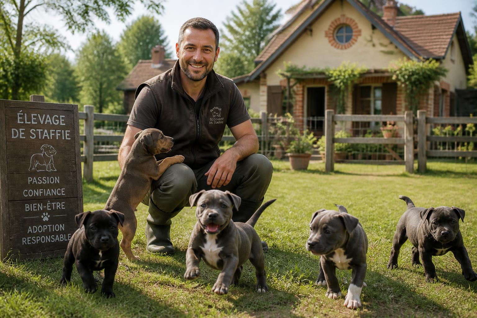 découvrez notre guide pratique pour trouver un éleveur de staffie fiable et adopter le compagnon idéal qui partagera votre vie avec amour et fidélité.