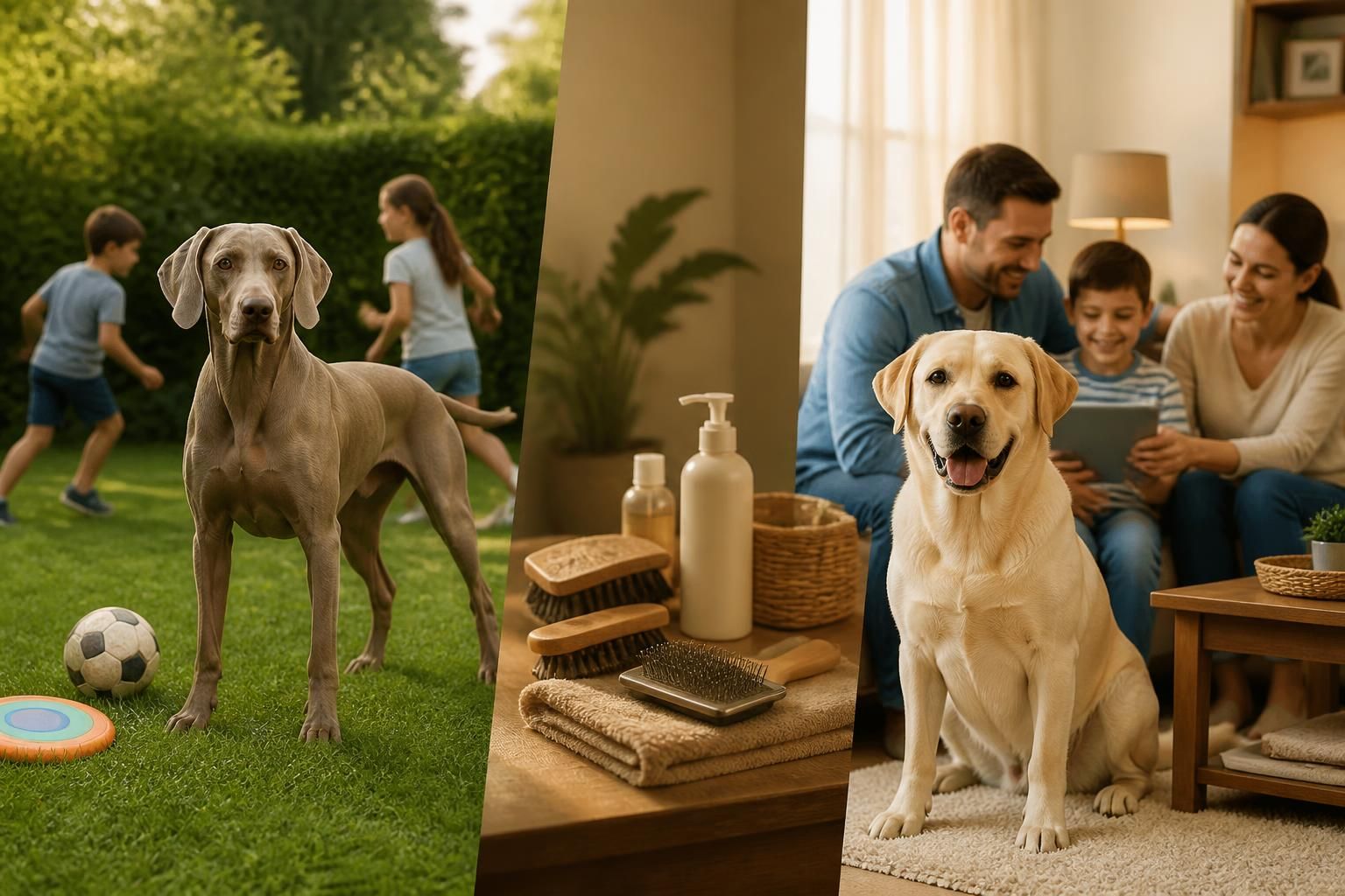 découvrez une comparaison complète entre le braque de weimar et le labrador, idéale pour choisir le chien parfait selon la vie de famille, les activités sportives et l'entretien quotidien.