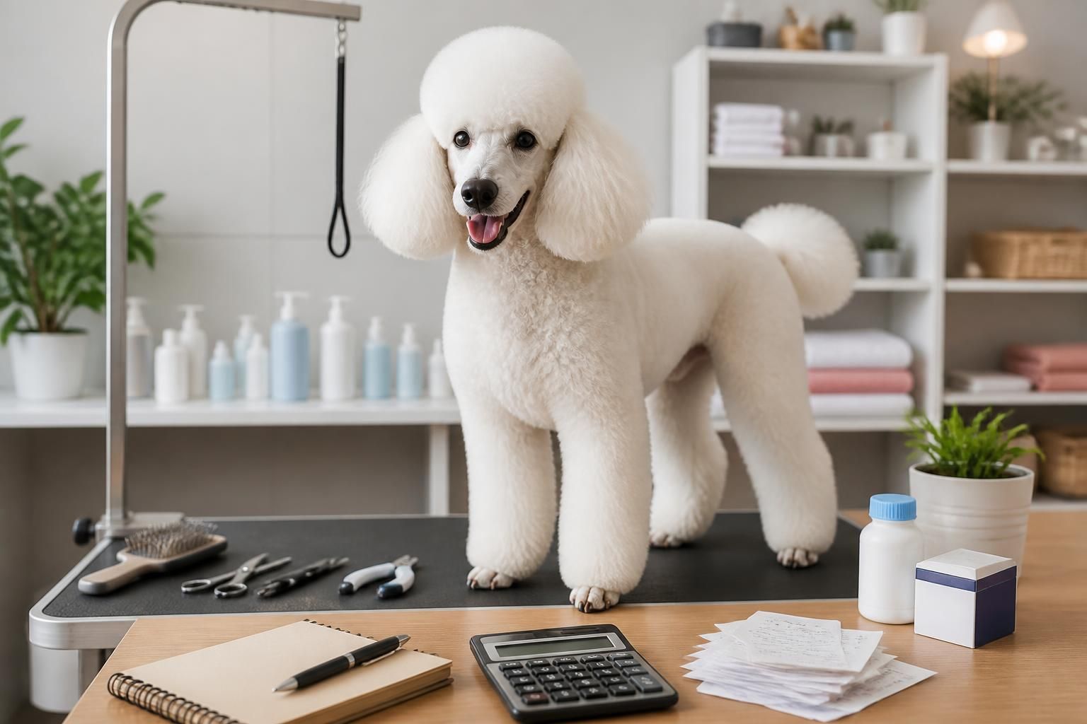 Caniche blanc adulte : toilettage, santé et coût annuel