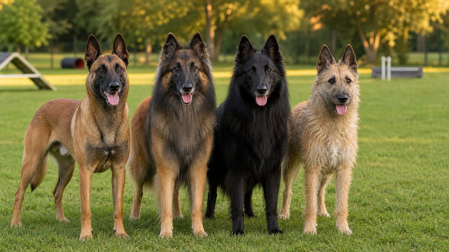 Berger Belge : différences entre Malinois, Tervueren, Laekenois et Groenendael