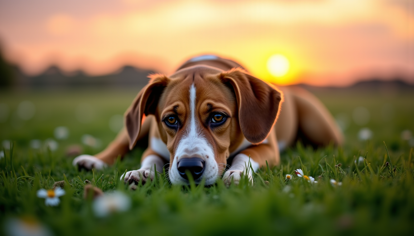 Chien qui boite après un effort