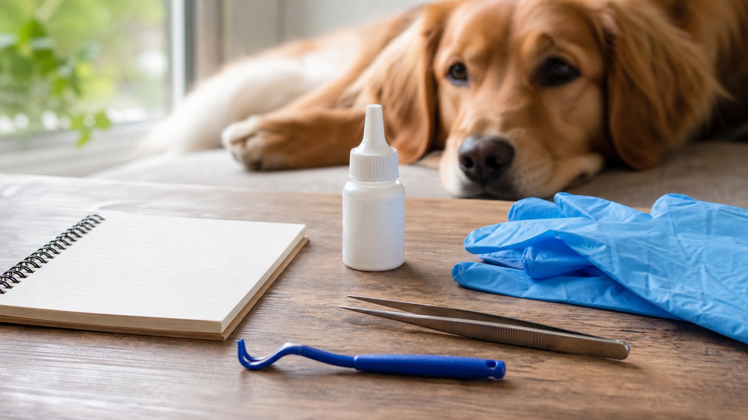 Herramientas para retirar una garrapata de un perro de forma segura