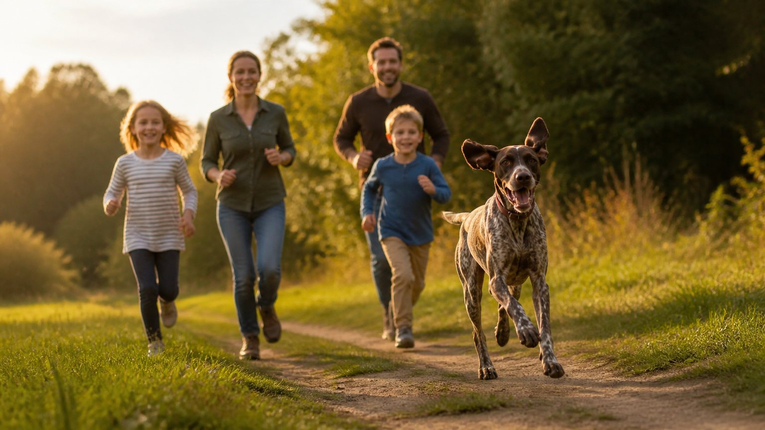 Braque Allemand en famille : tempérament et besoins sportifs