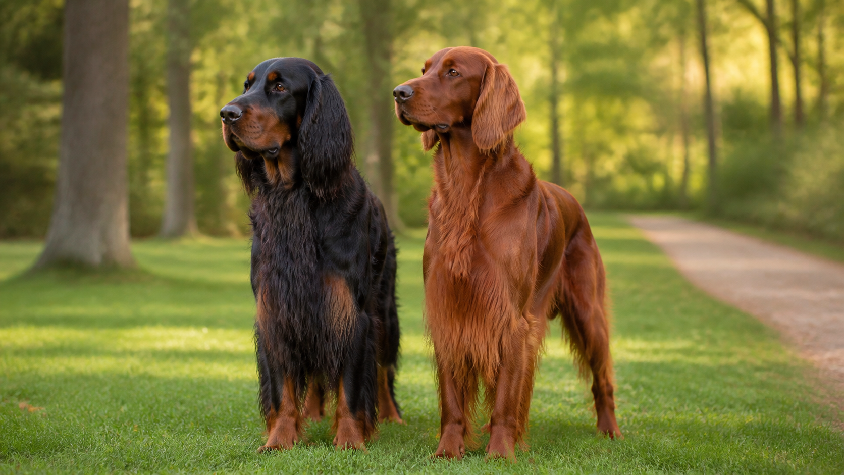 Setter Gordon ou Setter Irlandais : différences de caractère