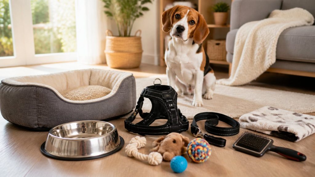 Accessoires essentiels pour préparer l’arrivée d’un Beagle