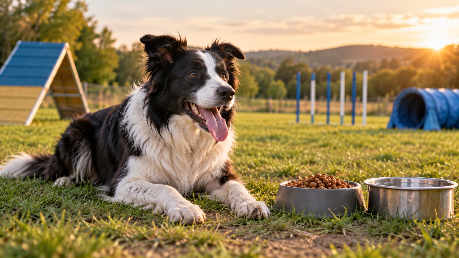 Croquettes pour chien sportif : énergie, protéines et récupération