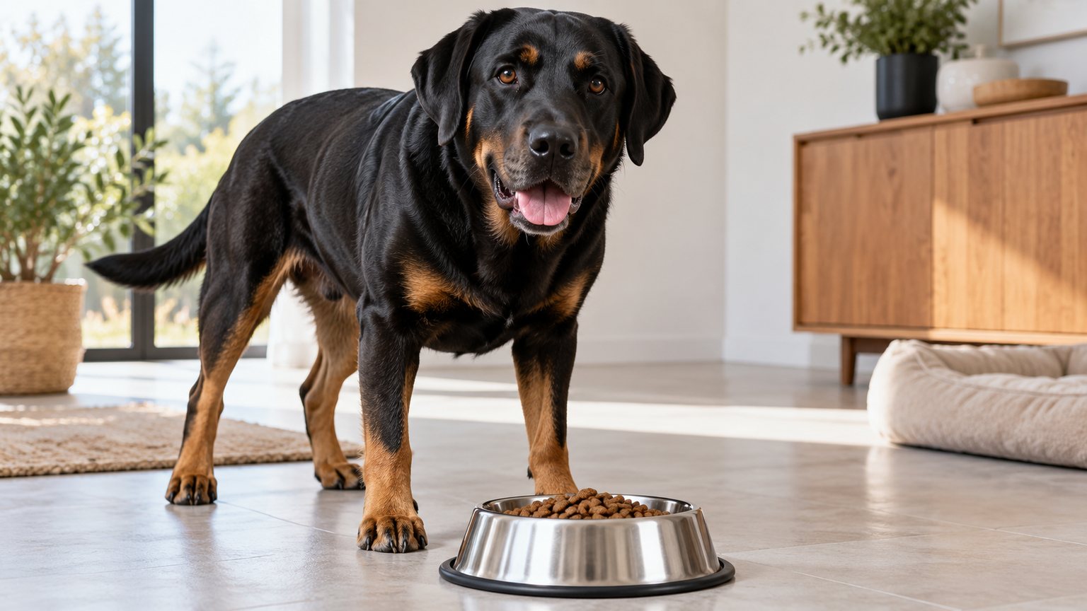 Croquettes pour grand chien : articulations, poids et croissance
